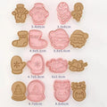 8Pcs/Set DIY Cartoon Biscuit Mould Christmas Cookie Plastic Baking Moulds Kitchen Baking Christmas Pie Cake Decorating Tools Qme A