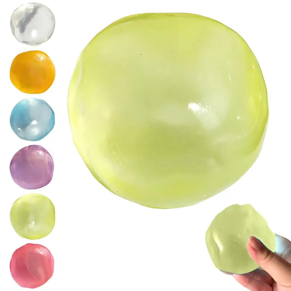 Squishy Moldable Crystal Ball Squeeze Toy Transparent Decompression Qme E 1pcs