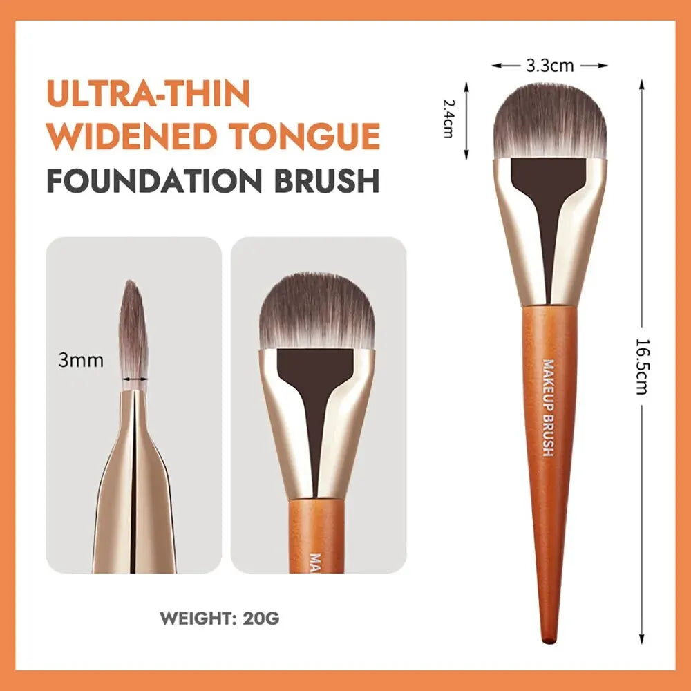 Flat Head Makeup Brush GECOMO Foundation Quickly Apply Qme G1115