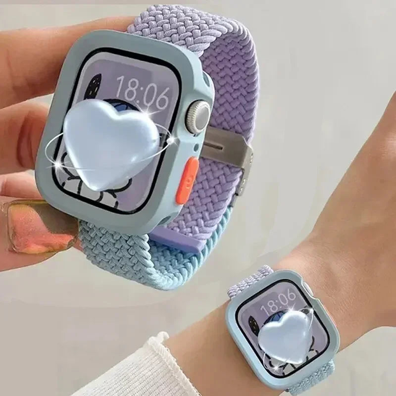 2024 New Bumper Soft Silicone Case For Apple Watch 9 8 7 6 SE 5 Sport Anti-drop Matte Cover For iwatch 49mm 41mm 40mm 44mm 45 mm Qme