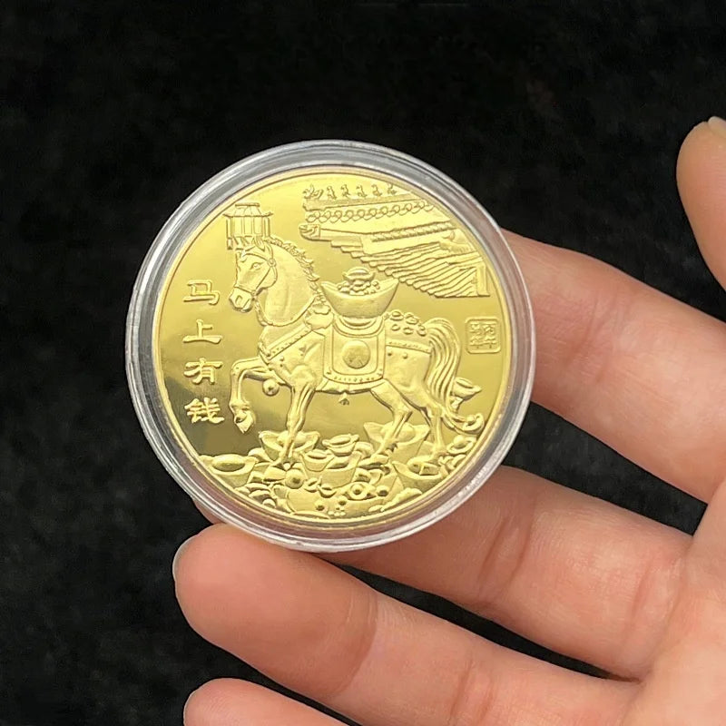 2026 Year Horse Lucky Zodiac Medal Event Souvenir Metal Craft Qme A3