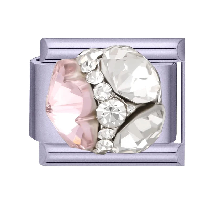 2026 Y2K Charm Beautiful Purple Sunset Zircon Italian Charm Links Fit 9mm Bracelet Stainless Steel DIY Jewelry Making Wholesale Qme Style 12
