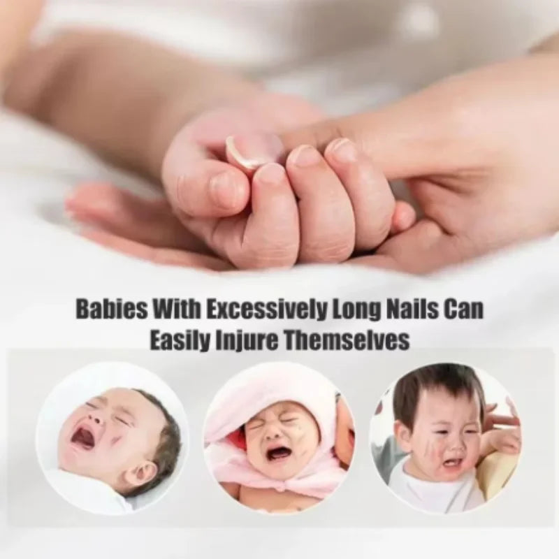 Automatic Nail Grinder Electric Trimmer Baby Elderly Kid Safe Manicure Pedicure Gentle Trimming Tool Supply Qme