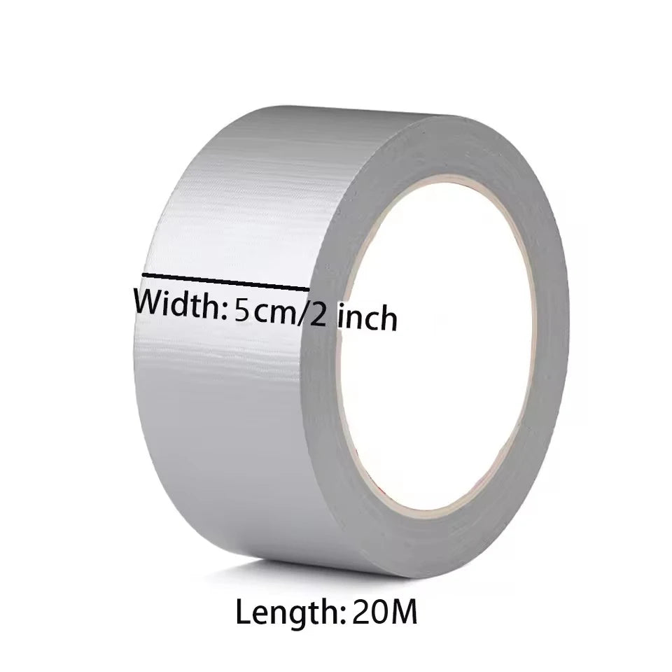 Silver Super Sticky Cloth Duct Tape Carpet Binding Floor Waterproof Heavy Duty Industrial Adhesive Tape Repair Bundles Qme