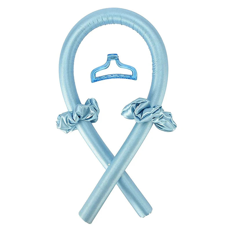 EVA Sponge Curl Stick Hair Ring Hairpin Set Hairdressing Tool Sleep at Night Hair Setting Hair Curler No Need Heat Hair Curler Qme Blue