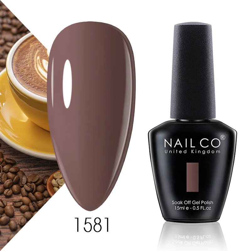 NAILCO 131 Colors Nail Gel Polish Off LED Semi Permanant Art Hybrid