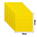 38 5cmx35cm Three 3d Foam Wallpaper Wall Sticker Waterproof Qme yellow 38x35 40pcs