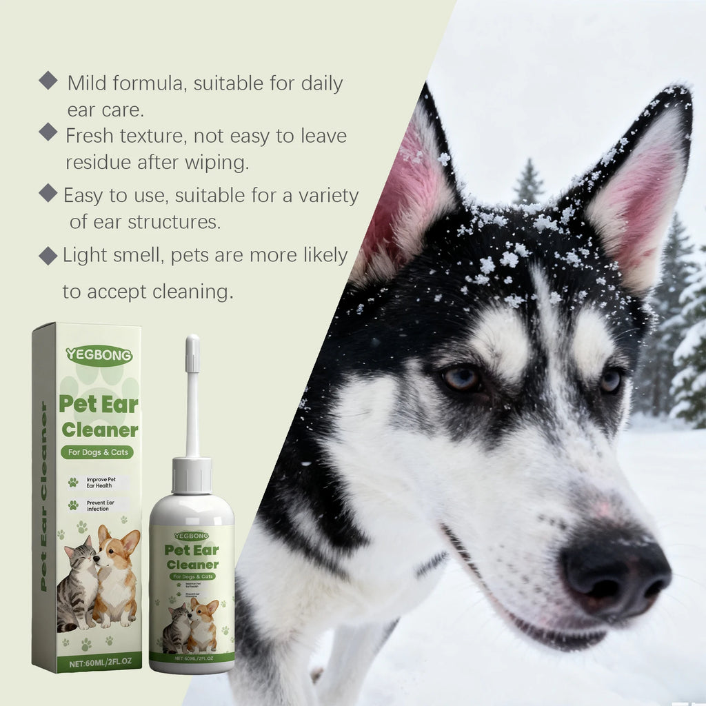 Pet Care Ear Drops Gently Cleaning Earwax Eliminating Odors Reducing Mite Infection Relieve Itching and Discomfort Pet Ear Fluid Qme