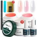 Nailpop Gel Builder Pink Nude Clear 3 Colors Professional Nail Art Qme Builder Nail Gel Kit