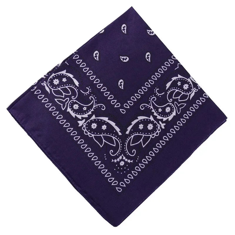 1PC Unisex Fashion Printed Square Scarf Cycling Bandana Fishing Sun Protection Neck Cover Scarves Handkerchief Outdoor Headwear Qme PL 55X55cm