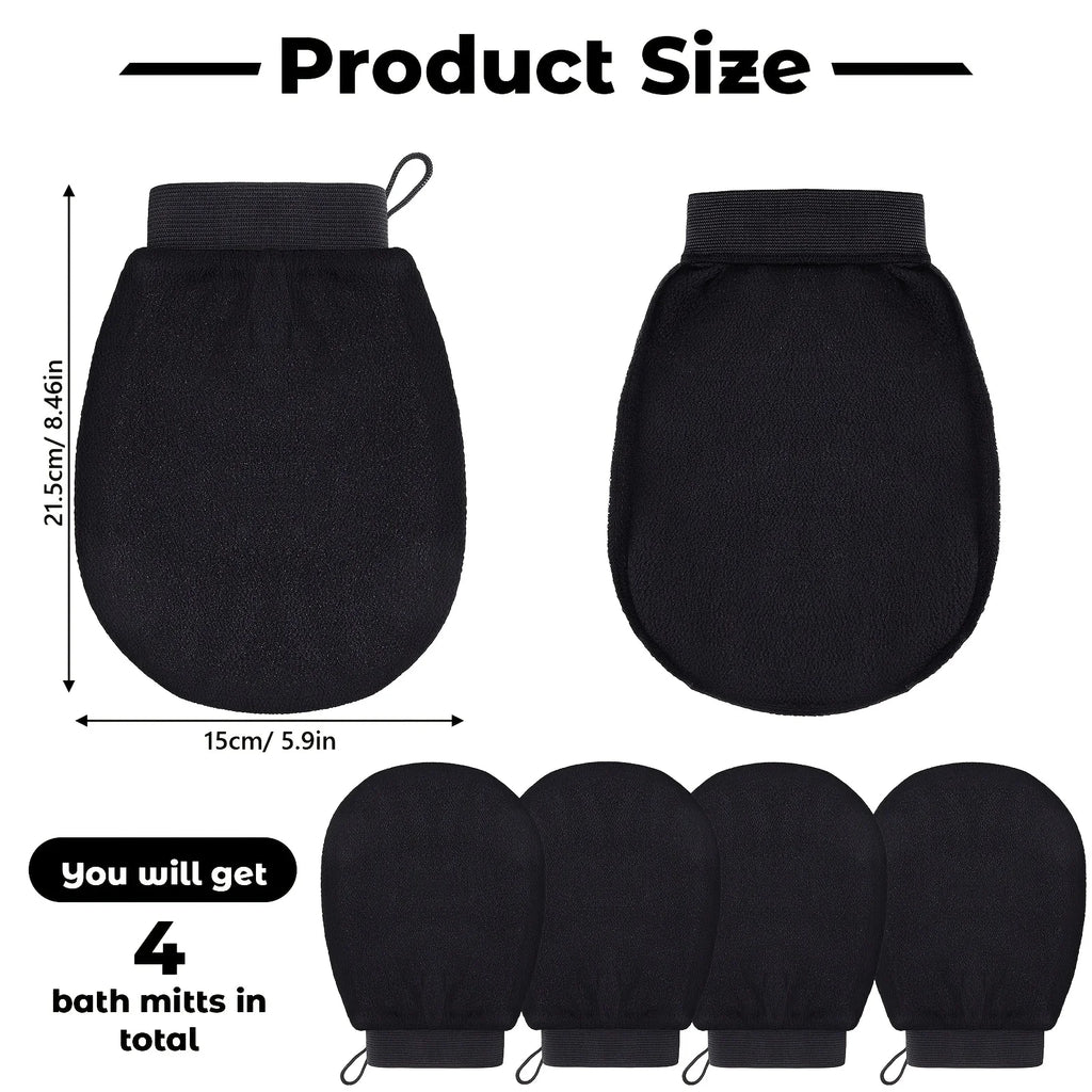Exfoliating gloves/mites - remove brown color. Body exfoliation during bathing, showering, and hydrotherapy, exfoliating gloves Qme