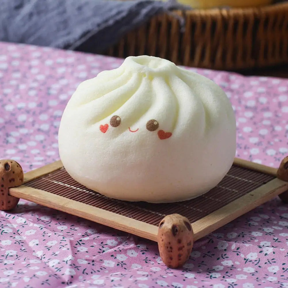 Realistic Food Sensory Toy Relief Steamed Bun Squishy Slow Rebound Qme