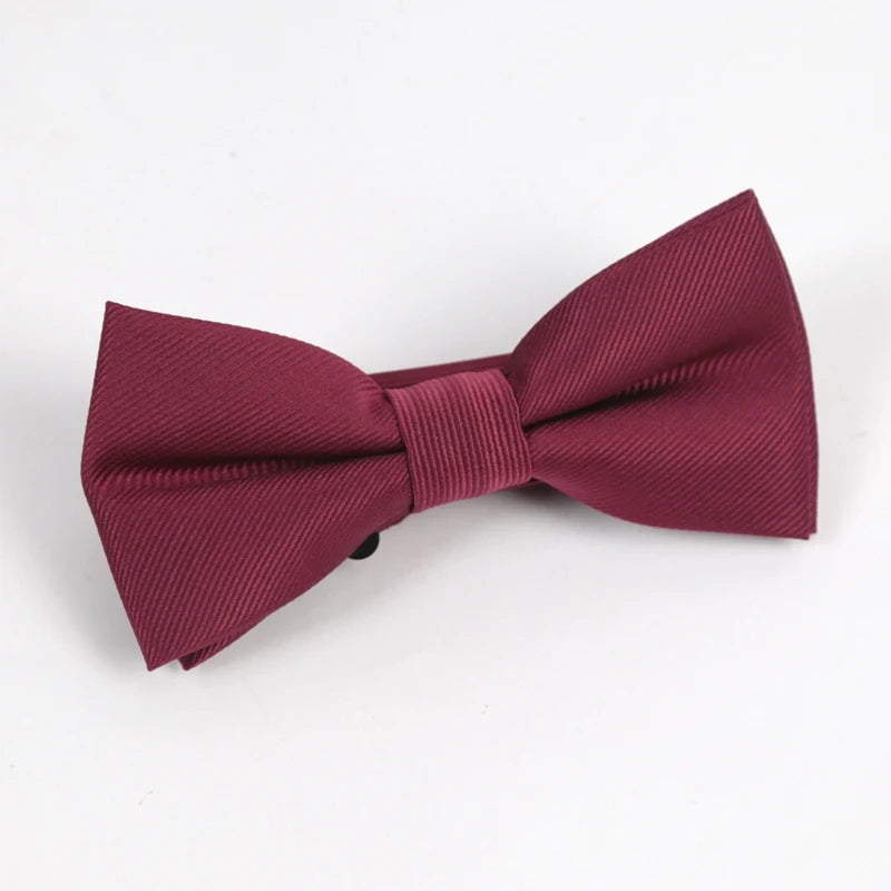 Men Burgundy Necktie Marriage Gifts Women Red Neck Ties Man Striped Qme A3
