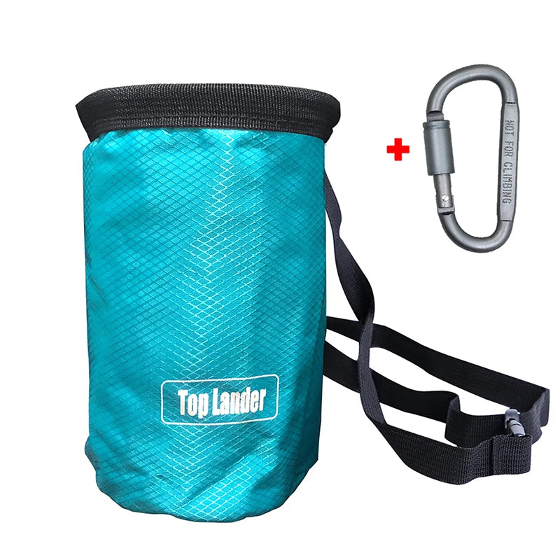 Magnesia Sack Rock Climbing Chalk Bag Waterproof Pocket Weight Qme 2 Blue
