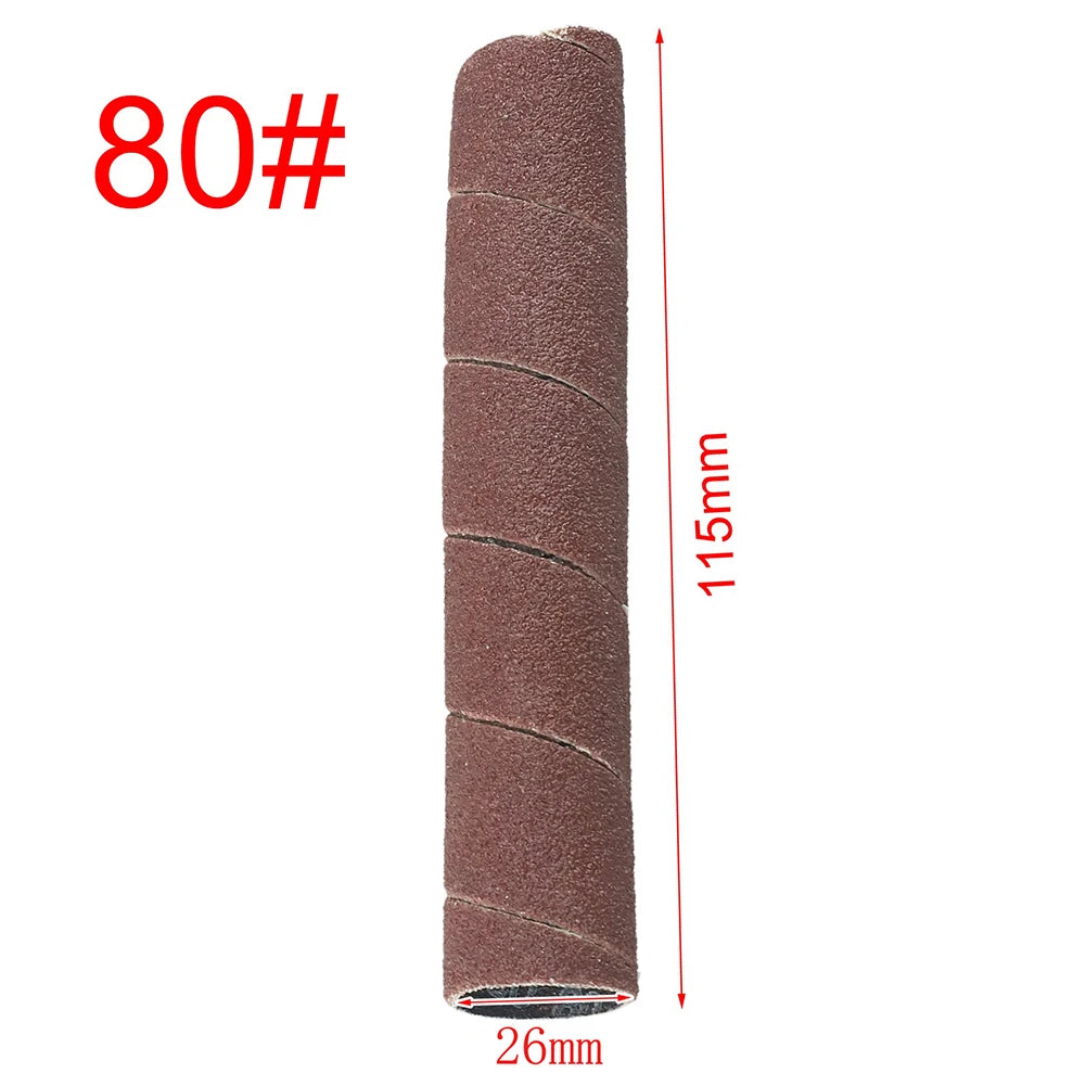 1 PC 4.5inch Sanding Drum Sleeves Sanding Paper Drum Polishing Tools For Electric Mini Angle Grinder Sanding Mandrels Qme 80Grit