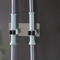 1 Non Perforated Traceless Mop Hanger Broom Hook Clip Holder Qme MULTI