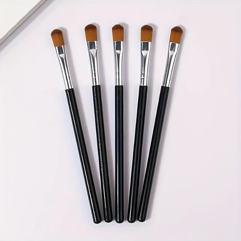 Eyeshadow brushes, mini makeup brushes, flat-head eyeshadow sticks, professional nail art brush sets Qme