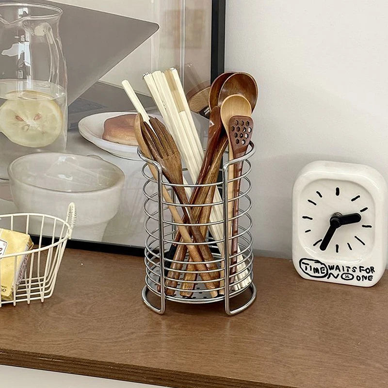 Household Kitchen Cutlery Holder Drainer Chopstick Forks Spoons Qme