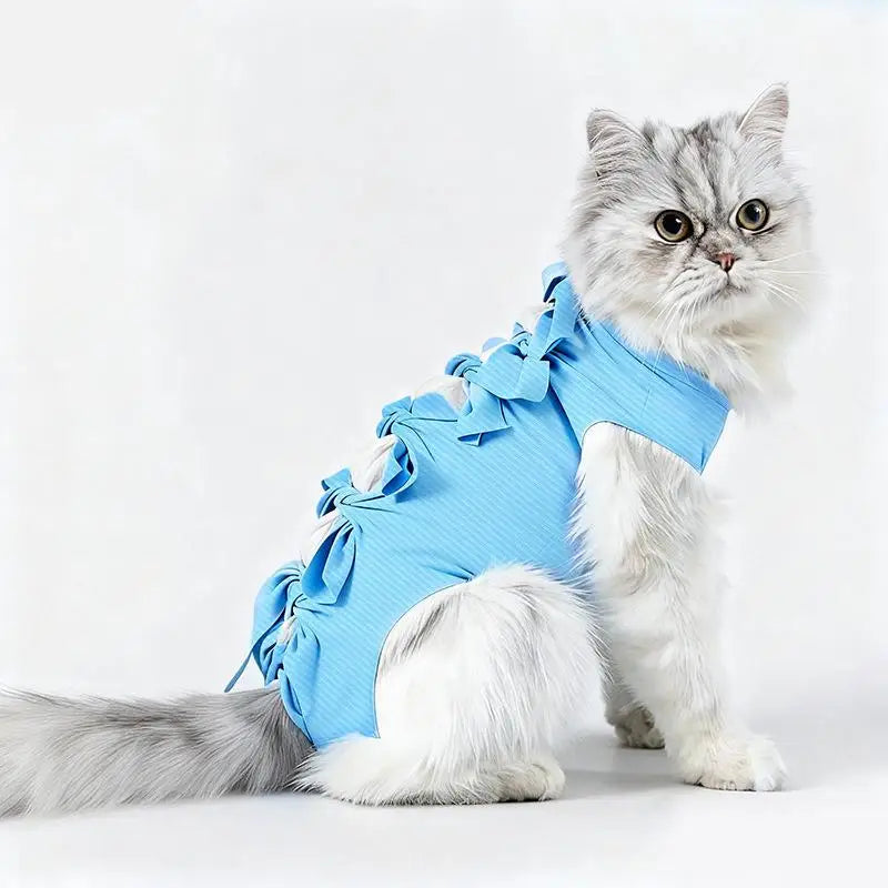 Postoperative Recovery Anti Licking Clothing Adjustable Cat Wound Qme C M