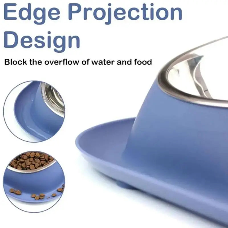Food Water Bowls Multifunctional Protect Cervical Spine Stainless Qme