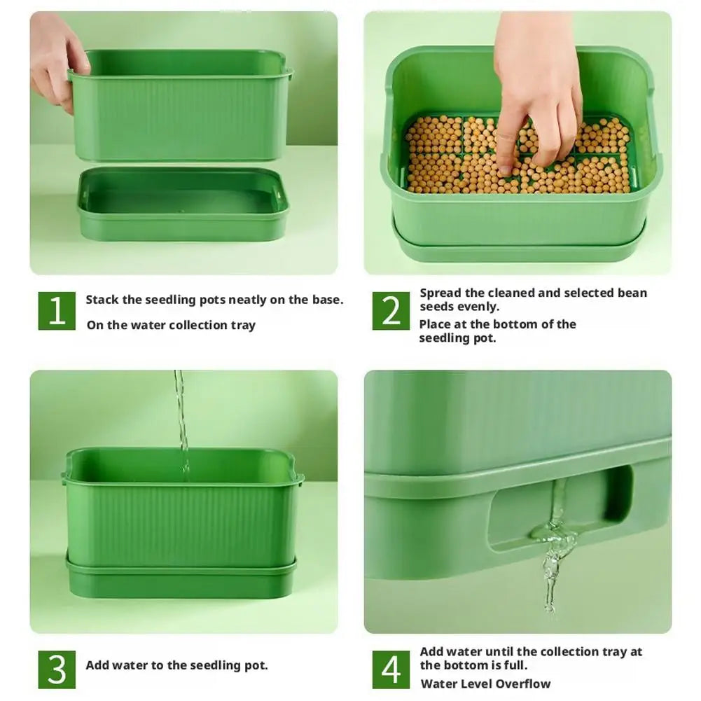 Soilless Planting Seedling Tray Seed Sprouter Germination Growing Qme