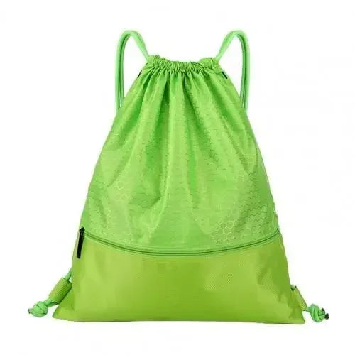 Outdoor Sports Waterproof Backpack Portable Folding Bag Student Qme Green