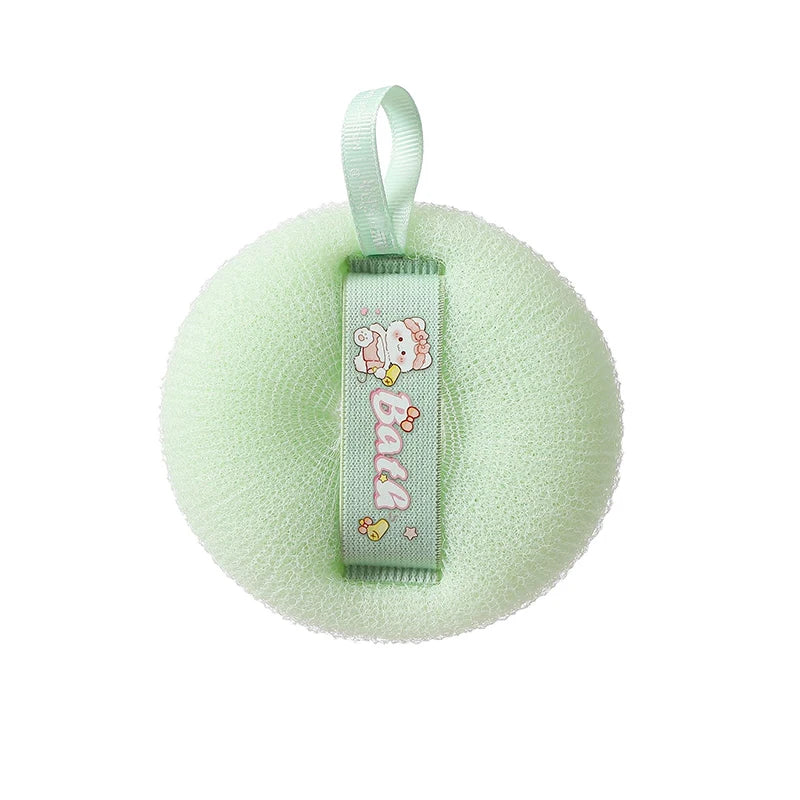 Japanese-Style Massage Bath Ball Bath Scrubber Back Scrub Towel Painless Bathing Experience Qme Light Green