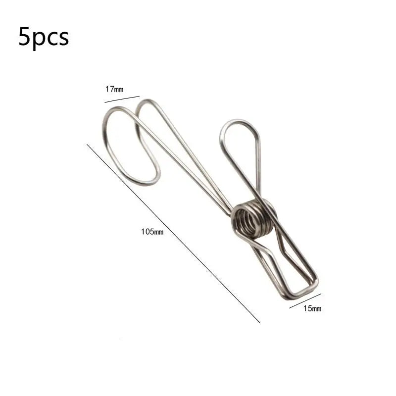 Universal Hanging Clips Offices Kitchens Bathroom Stainless Steel Qme L