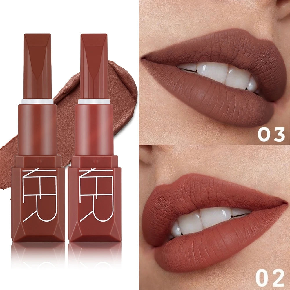 Velvet Lipstick Duo Creamy Smooth Application Pigment Long Lasting Qme 03 02 8g Full Size