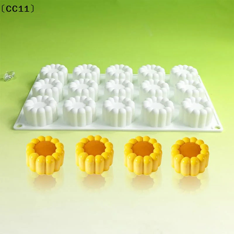 Round Silicone Cake Mold Cylinder Shape Flexible Reusable Baking Tray Qme