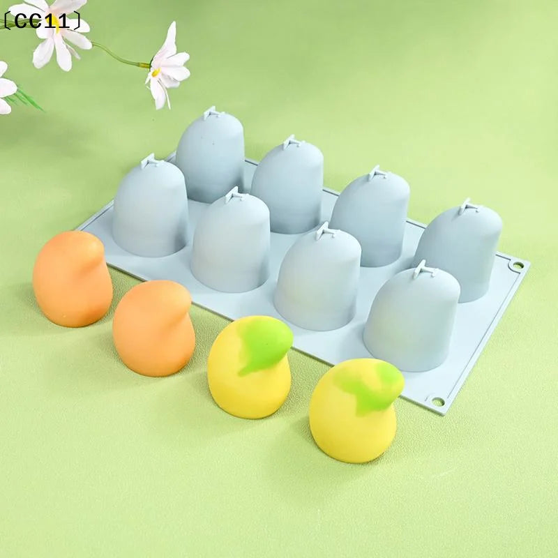 Mango Pudding Mousse Silicone Molds 3D Fruit DIY Baking Chocolate Ice Qme