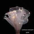 White Emit LightFloral Packaging For Bouquets Flower Wrapping Paper Wrinkled Gift Packaging Qme pink