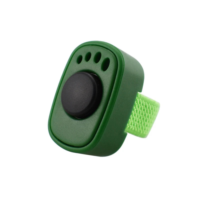 Interactive Sound Clicker Trainer For Thumb Training No Battery For Dogs Cats Positive Reinforcement Train Qme Dark green