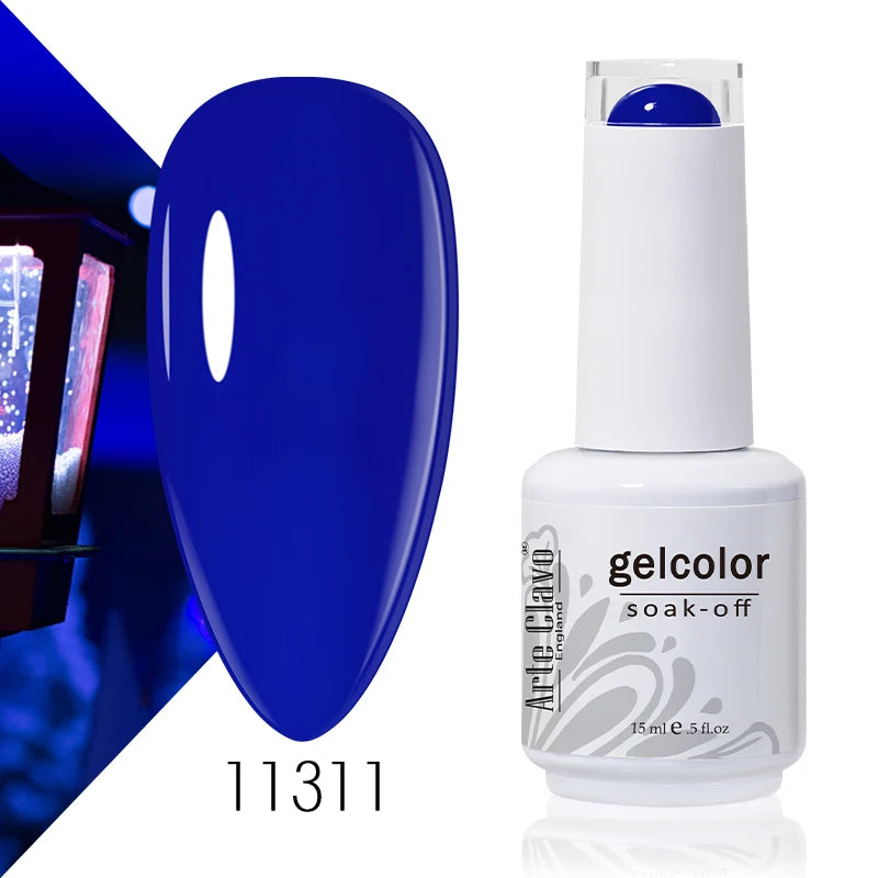 Arte Clavo Solid Gel Nail Polish Rainbow Summer Varnish Soak Off