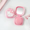 Hello Kitty Cute Folding Air-Cushion Comb Compact and Portable Air-Cushion Comb Air-Cushion Comb with Scalp Massager Qme 2