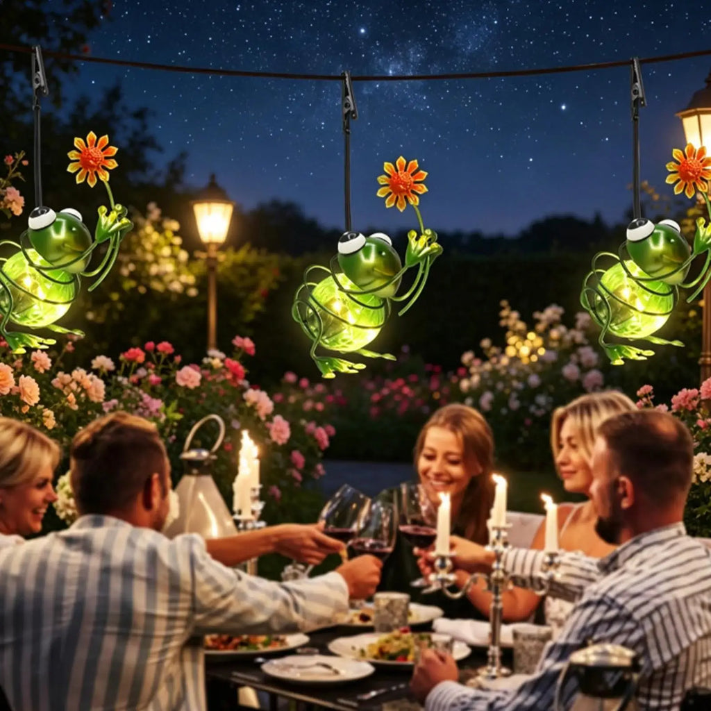 Solar Lanterns Outdoor Hangable Garden Figurine Lamp Ornaments Qme