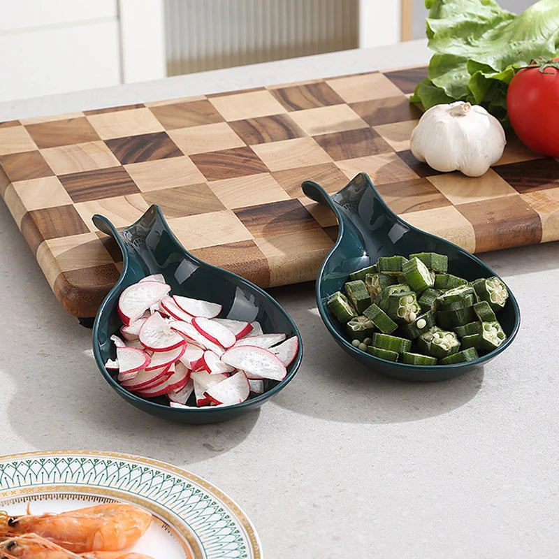 Spoon Rest Large Ceramic Holder Heat-resistant Cooking Coffee Qme