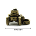 Antique Backflow Incense Burner Stand DIY Home Zen Waterfall Qme Bronze