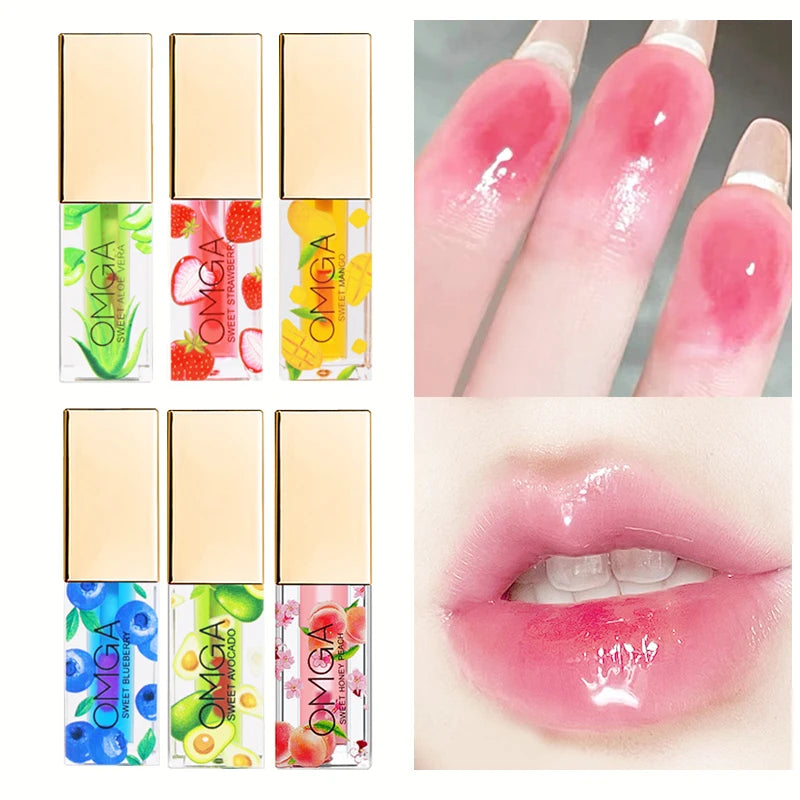 Waterproof Fruity Lip Gloss Deep Moisturizing Long-lasting Makeup Qme