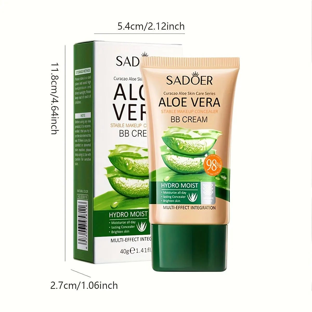 Aloe Concealer BB Cream Natural Moisturizing Liquid Foundation Qme