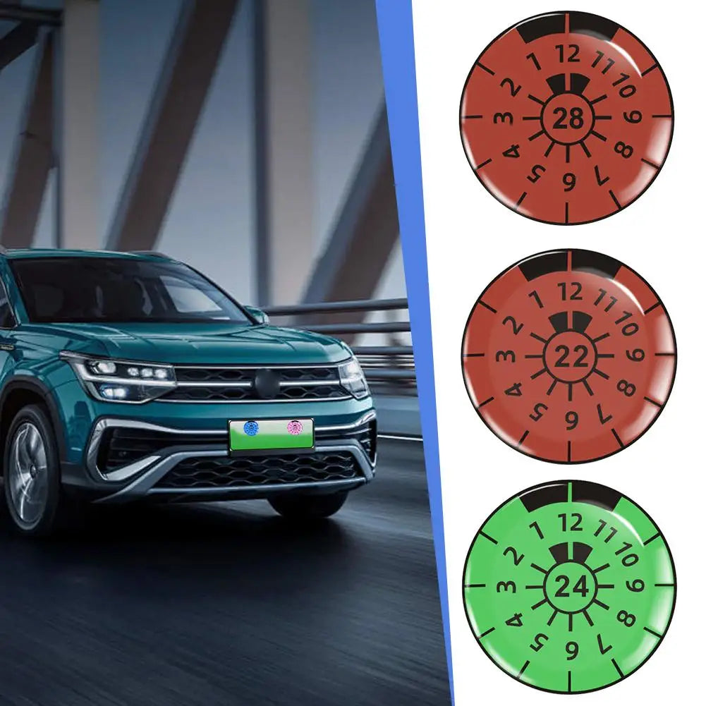 3D Gel Domed Stickers Automotive Stickers Waterproof Car Bumper Stikcers German Number Plate Plakette Seals License Plate Decor Qme
