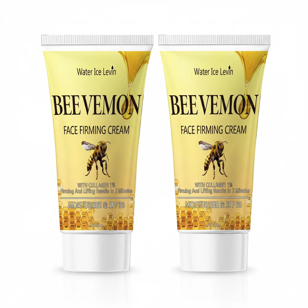 Bee Venom Face Firming Cream with 1% Collagen - Lifting & SPF 30 Moisturizer for Visible Results in 2 Minutes. Qme YELLOW 60g