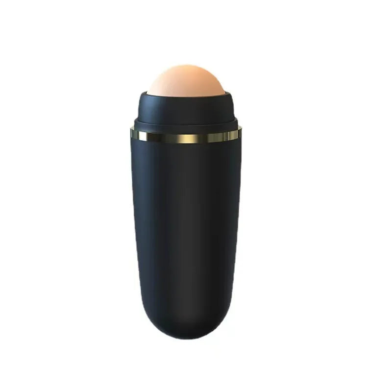 Face Oil Absorbing Roller Natural Volcanic Stone Massage Body Stick Qme Black China Mainland