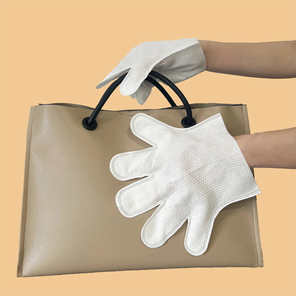 10Pcs Microfiber Dusting Gloves Disposable Cleaning Gloves Wet Dry Dual Use Duster Gloves for Home Furniture Cleaning Qme
