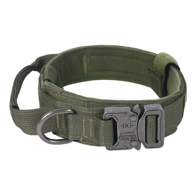 Heavy Duty Nylon Dog Collar Adjustable Buckle High Tensile Strength For Large Dogs Walking Training Hiking Qme L E