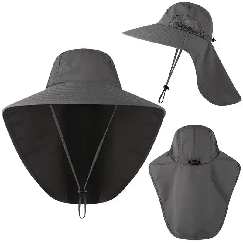 Wide Brim Baseball Hats Women Men Sun Defender Cooling Neck Guard Qme
