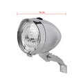 Classical Retro Bicycle Headlight Without Battery ABS Shell 3 LED Qme sliver