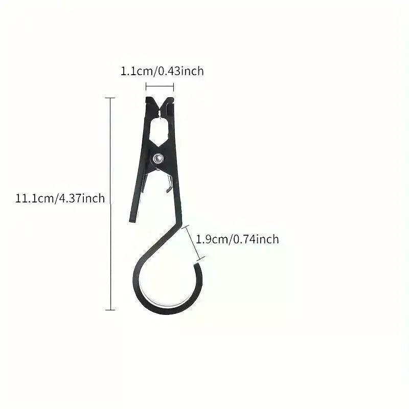 Premium Portable Outdoor Canopy Clip Versatile Hook Rack Camping Qme