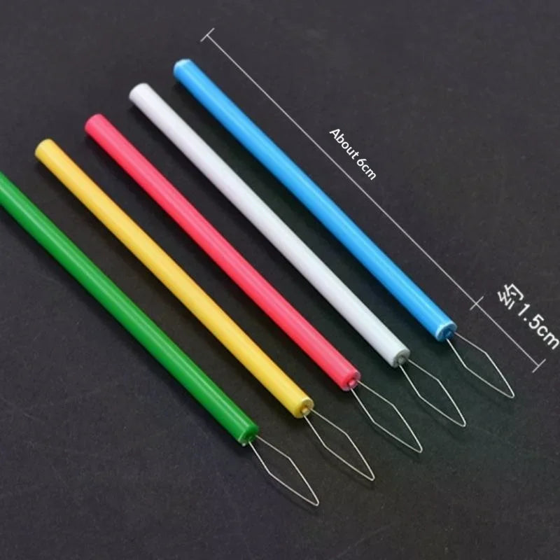 Leader Beader Threading Needle Sewing Tools Cylindrical Colorful Qme