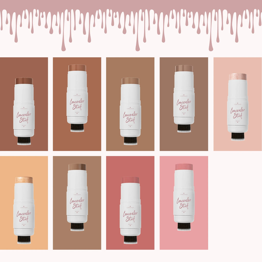 Double Head Highlighter Stick Natural Waterproof Silky Smooth Stereoscopic Nose Shadow Concealer Makeup Qme